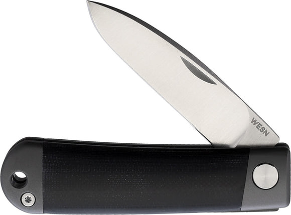 Wesn Goods The Henry Black G10 Folding Slipjoint Pocket Knife 072