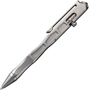 We Knife Tactical 5" Titanium Body Glass Breaker Satin Finish Pen TP03B