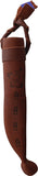 Wood Jewel Child's Curly Birch Wood Carbon Steel Blunt Tip Fixed Blade Knife 23L