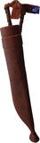 Wood Jewel Curly Birch Wood Carbon Steel Fixed Blade Knife w/ Belt Sheath 23V