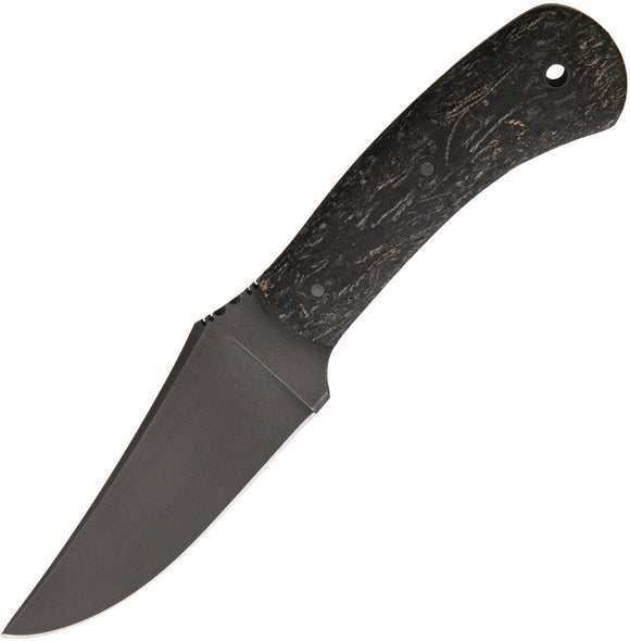 Winkler Knives II Blue Ridge Hunter Black Rubber Handle Fixed Blade Knife + Sheath 020