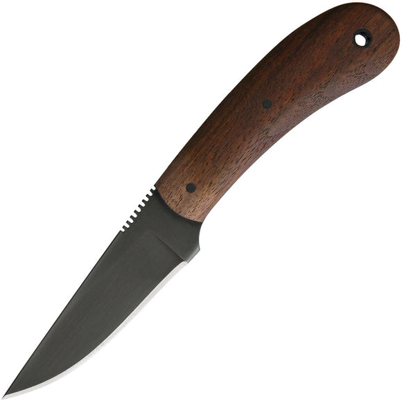 Winkler Standard Duty 2 Walnut Wood Black Fixed Blade Knife WK035