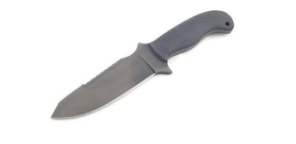 Winkler Utility Crusher Black Laminate 80CrV2 Fixed Blade Knife w/ Sheath 045