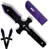 Toro Knives Muerto Black & Purple Stainless 3pc Throwing Knives Set 086