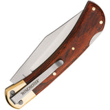 Winchester Large Lockback Brown Wood Folding Stainless Pocket Knife 6220020W