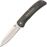 Winchester Linerlock Black Aluminum Folding Stainless Pocket Knife 6220035W