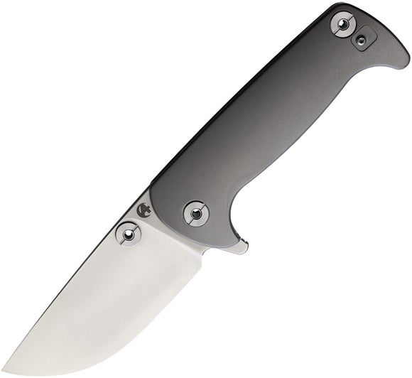 Beyond EDC Chunk Framelock Gray Titanium Folding S35VN Pocket Knife C2102NA