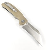 Beyond EDC Garra Pocket Knife Linerlock Brown Micarta Folding VG-10 Blade 2102SA