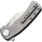 Beyond EDC Wharning Button Lock Gray Titanium Folding M390 Pocket Knife CTM2301