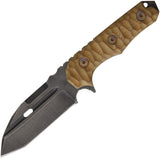 Wander Tactical Hurricane Brown Micarta Handle D2 Steel Fixed Blade Knife 07RG