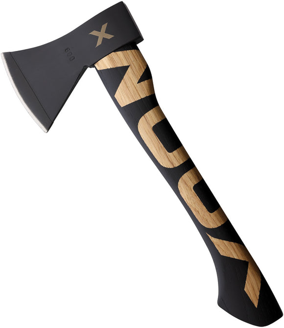 WOOX Volante Black/Tan Smooth Wood 1060HC Stainless Throwing Axe A00201