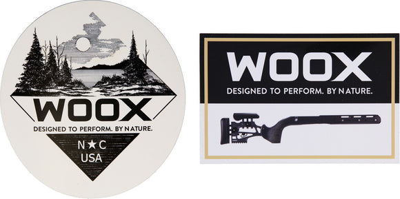 WOOX Black & White 2pc Sticker Assortment Set XS