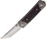 Yan Knives EMW Framelock Grey Titanium Folding Bohler M390 Pocket Knife EMWPHFCF