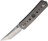 Yan Knives EMW Framelock Tan Titanium Folding Bohler M390 Pocket Knife EMWSHTI