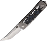 Yan Knives EMW Framelock Grey Titanium Folding Bohler M390 Pocket Knife EMWWSFCF