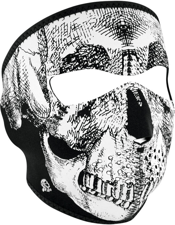 Zan Headgear Full Face Mask BW Skull WNFM002