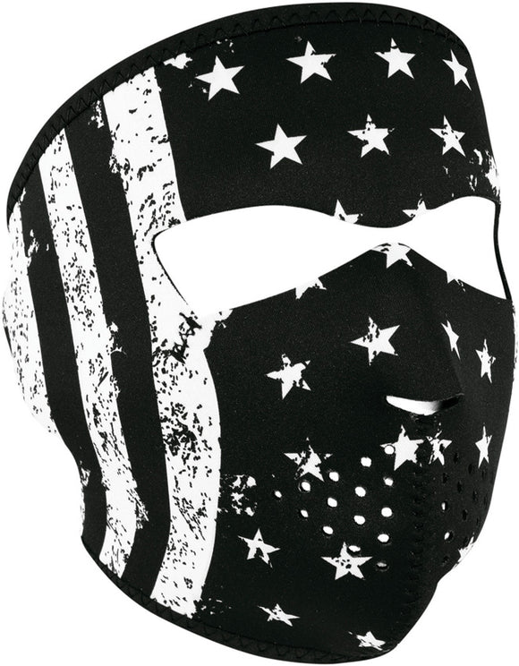 Zan Headgear Full Face Mask BW Flag WNFM091