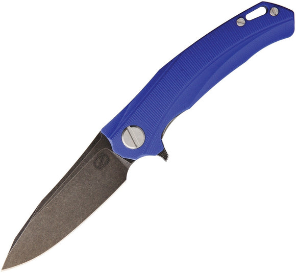 Stedemon ZKC D01 Blue G10 Handle Smokey Stonewash Folding Knife