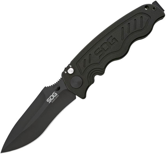 SOG Zoom Mini A/O TiNi Folding Drop Point Blade Aluminum Handle Knife