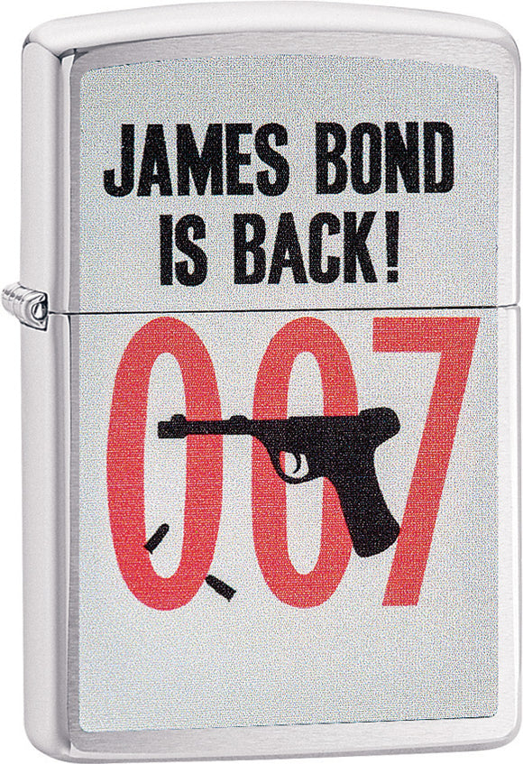 Zippo Lighter James Bond Is Back Double 07 Design 01277
