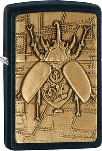 Zippo Lighter Brass Steampunk Beetle Windproof USA New 01359