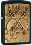 Zippo Lighter Brass Steampunk Beetle Windproof USA New 01359