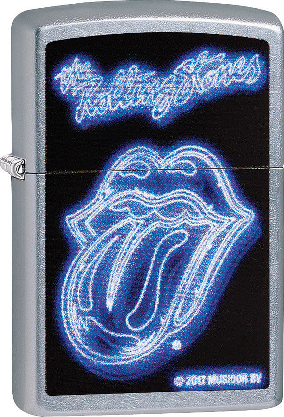 Zippo Lighter The Rolling Stones Chrome Windproof USA New 01427