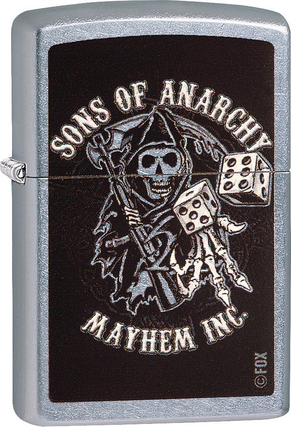 Zippo Lighter 2017 Sons Of Anarchy Mayheim Inc. Windproof Usa New 01428