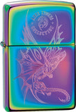 Zippo Lighter Anne Stokes Dragon Rainbow Spectrum Windproof Usa New 01432