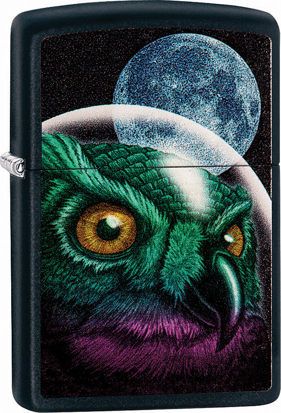 Zippo Lighter Space Owl Windproof Usa Moon New 02217