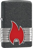 Zippo Lighter Zippo Red Vintage Wrap Fire Flame Windless USA Made 04631