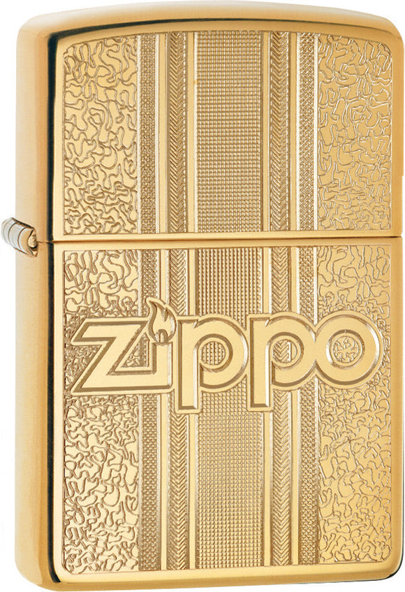 Zippo Lighter Gold Pattern Windless USA Made 05446