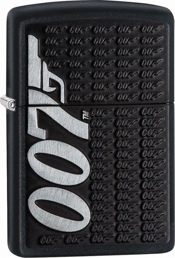 Zippo Lighter James Bond 007 Black Matte 06118