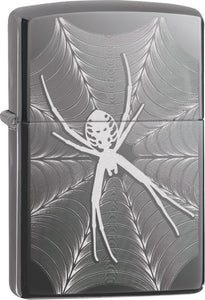Zippo Lighter Spider & Web Windless USA Made 06315