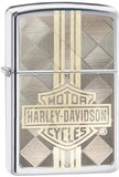 Zippo Lighter Harley Davidson Diamond Windless USA Made 07236