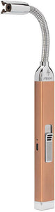 Zippo Rose Gold Finish Rechargeable Candle Lighter w/ Charging Cable 07403