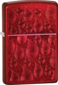 Zippo Iced Flame Design Apple Red Windproof Lighter 08390