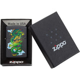 Zippo Dragon Design Black Matte Windproof Lighter 08715