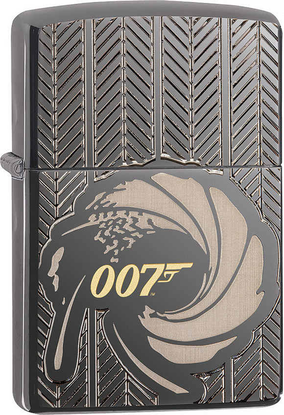 Zippo Lighter James Bond Black Ice 08859