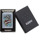 Zippo Vintage Tattoo Design Street Chrome Water Resistant Lighter 09082