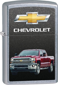 Zippo Lighter Street Chrome Chevrolet Red Truck Design Made In The USA 09090