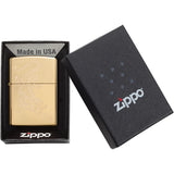 Zippo Tiger Design High Polish Brass Windproof Lighter 09138