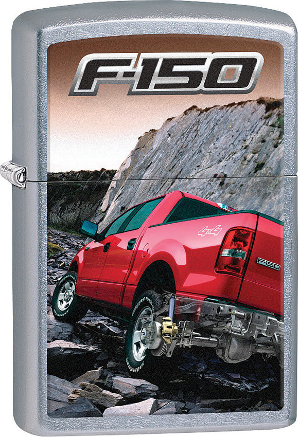 Zippo Lighter Street Chrome Ford Red F-150 Design Made In The USA 09367