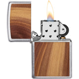 Zippo Woodchuck Design Cedar Wood Windproof Lighter 09635