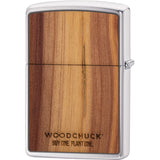 Zippo Woodchuck Design Cedar Wood Windproof Lighter 09635