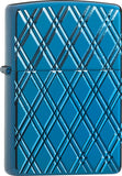 Zippo Blue Diamonds High Polish Windproof Lighter 10959