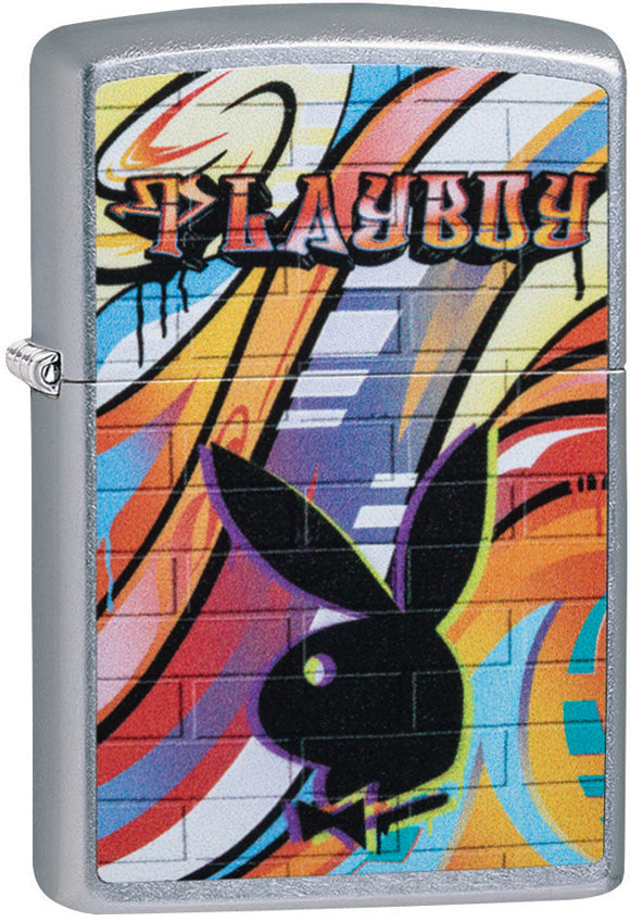 Zippo Playboy Bunny Logo Graffiti Windproof Lighter 11335