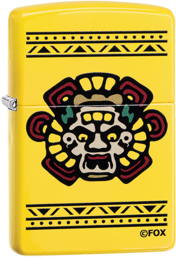 Zippo Mayans M.C. Logo Lemon Yellow Windproof Lighter 11348