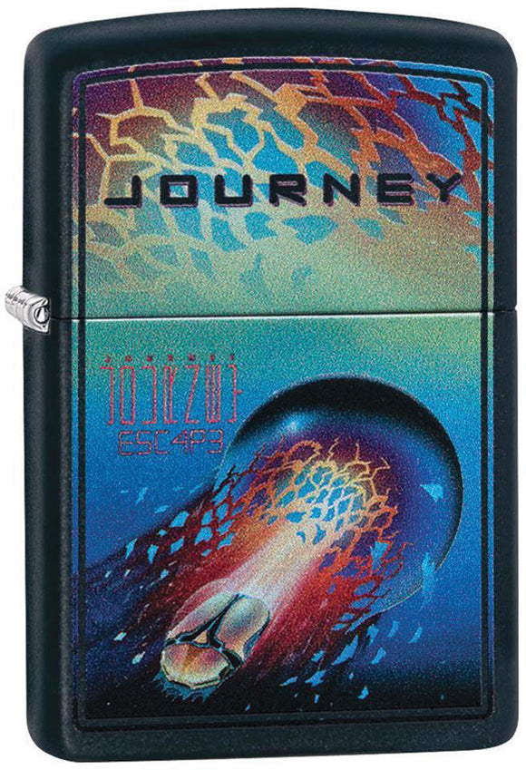 Zippo Journey Escape Album Cover Windproof Lighter Black Matte 11419