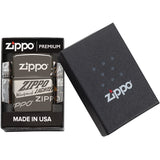 Zippo Logo Design Black Ice Windproof Lighter 11451